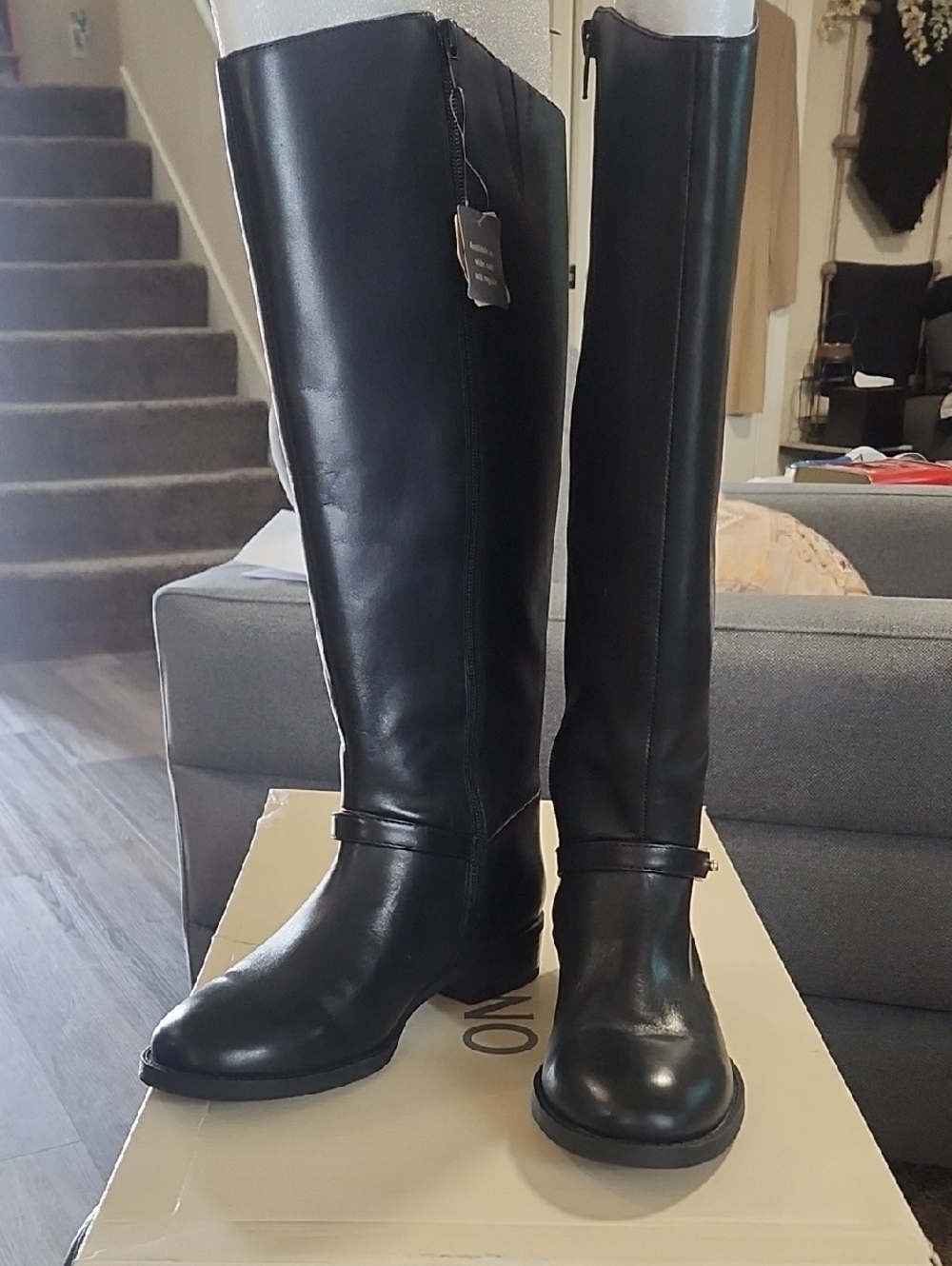 Classic Black Over-the-Knee Riding Boots